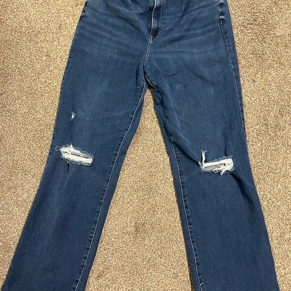 Express High Rise Blue Jeans - Picture 2 of 3